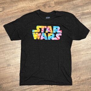 Black Star Wars Tee with Vibrant Design